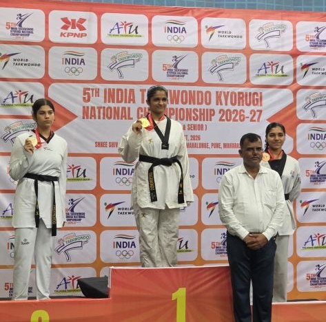 MIT-WPU Student Aria D’Souza Wins Gold at 5th India Taekwondo Kyorugi National Championship