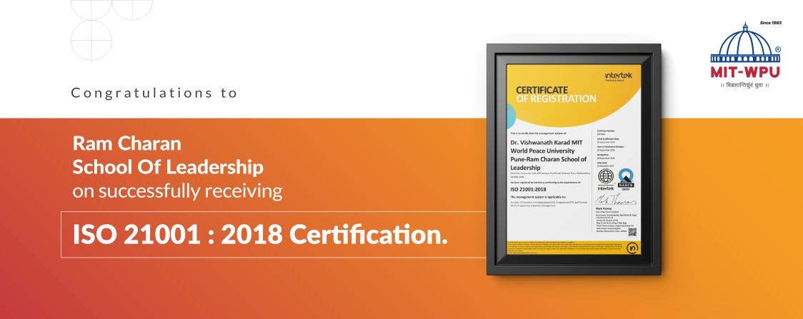 Ram Charan School of Leadership Receives ISO 21001:2018 Certification
