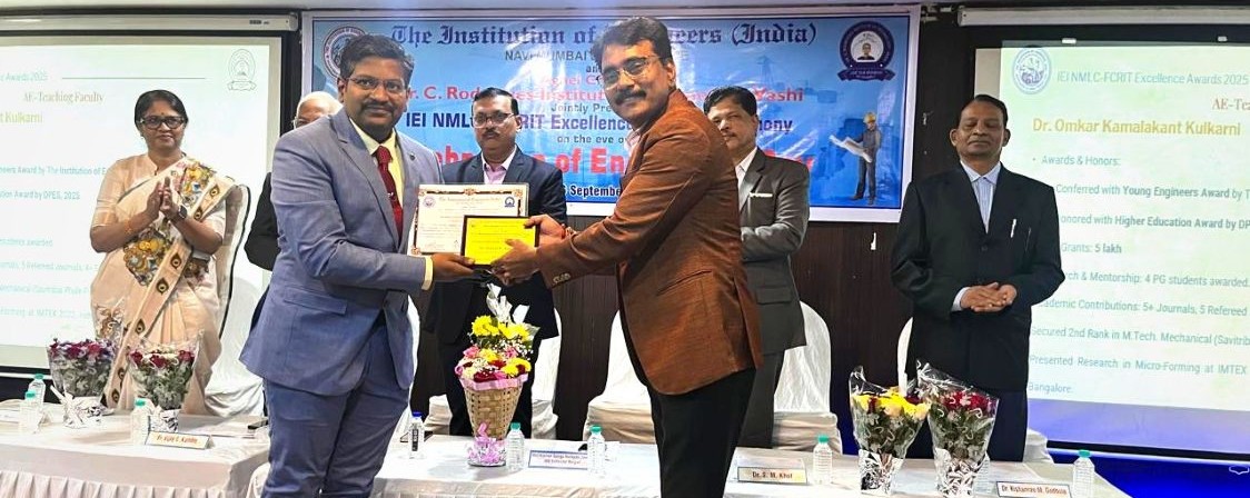 Dr. Omkar Kulkarni Honored with the Prestigious Teaching Excellence Award
