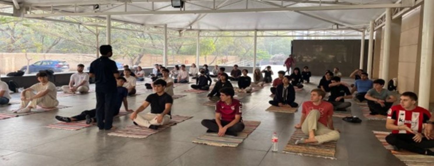 Promoting Wellness Across Borders : Yoga Session for University of Mondragon Delegation