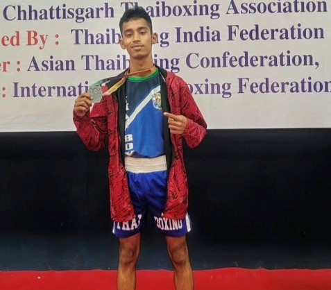 Aaditya Talkhande Wins Silver at National Thai Boxing Championship