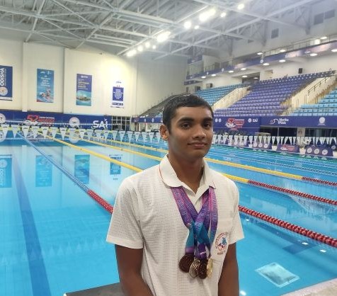 MIT-WPU’s Vedant Tandale Wins Four Medals at 52nd Junior National Aquatic Championship 2026