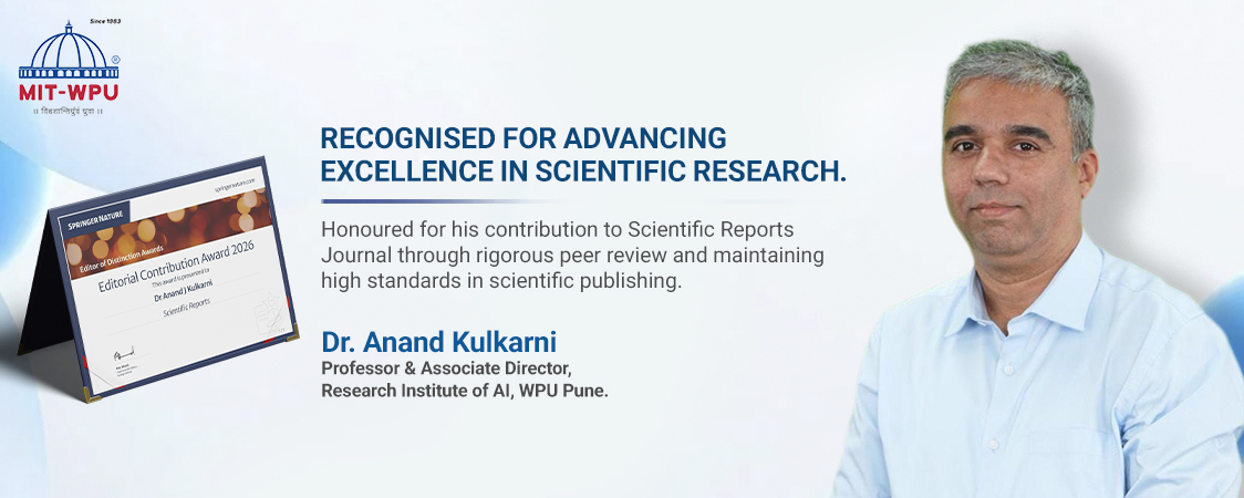 MIT-WPU, Pune Faculty Honoured by Springer Nature